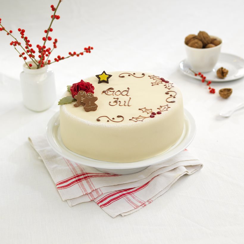 Marsipankake julepynt