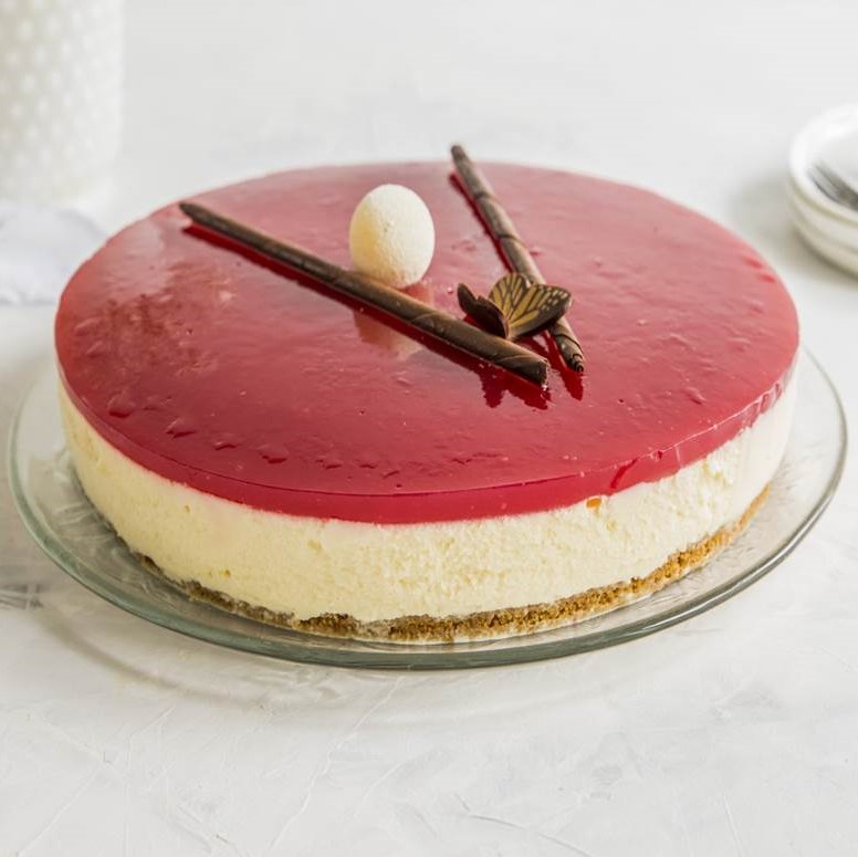 Ostekake med pasjonsfrukt